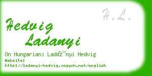 hedvig ladanyi business card